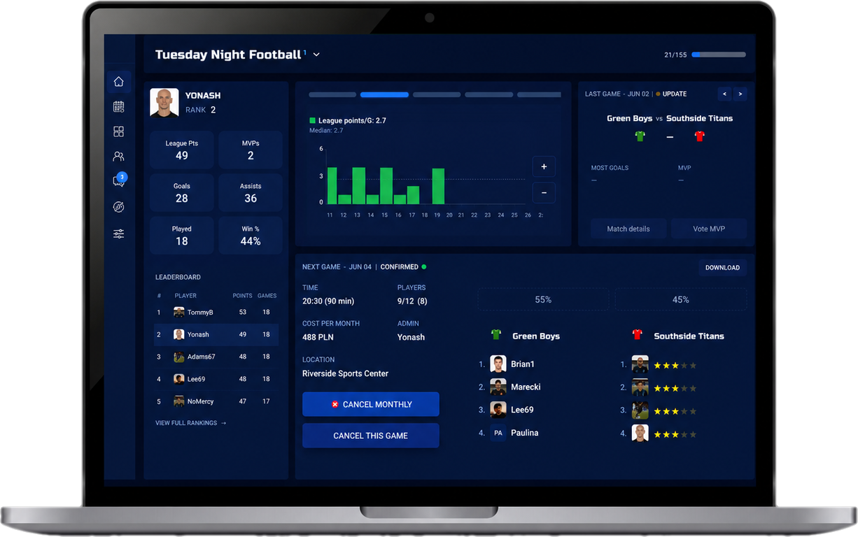 Kompetr laptop app preview